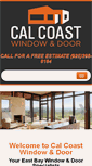 Mobile Screenshot of calcoastwindows.com