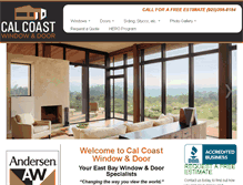 Tablet Screenshot of calcoastwindows.com